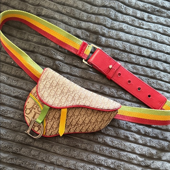 Dior Handbags - Dior Rasta Saddle Belt Bag
